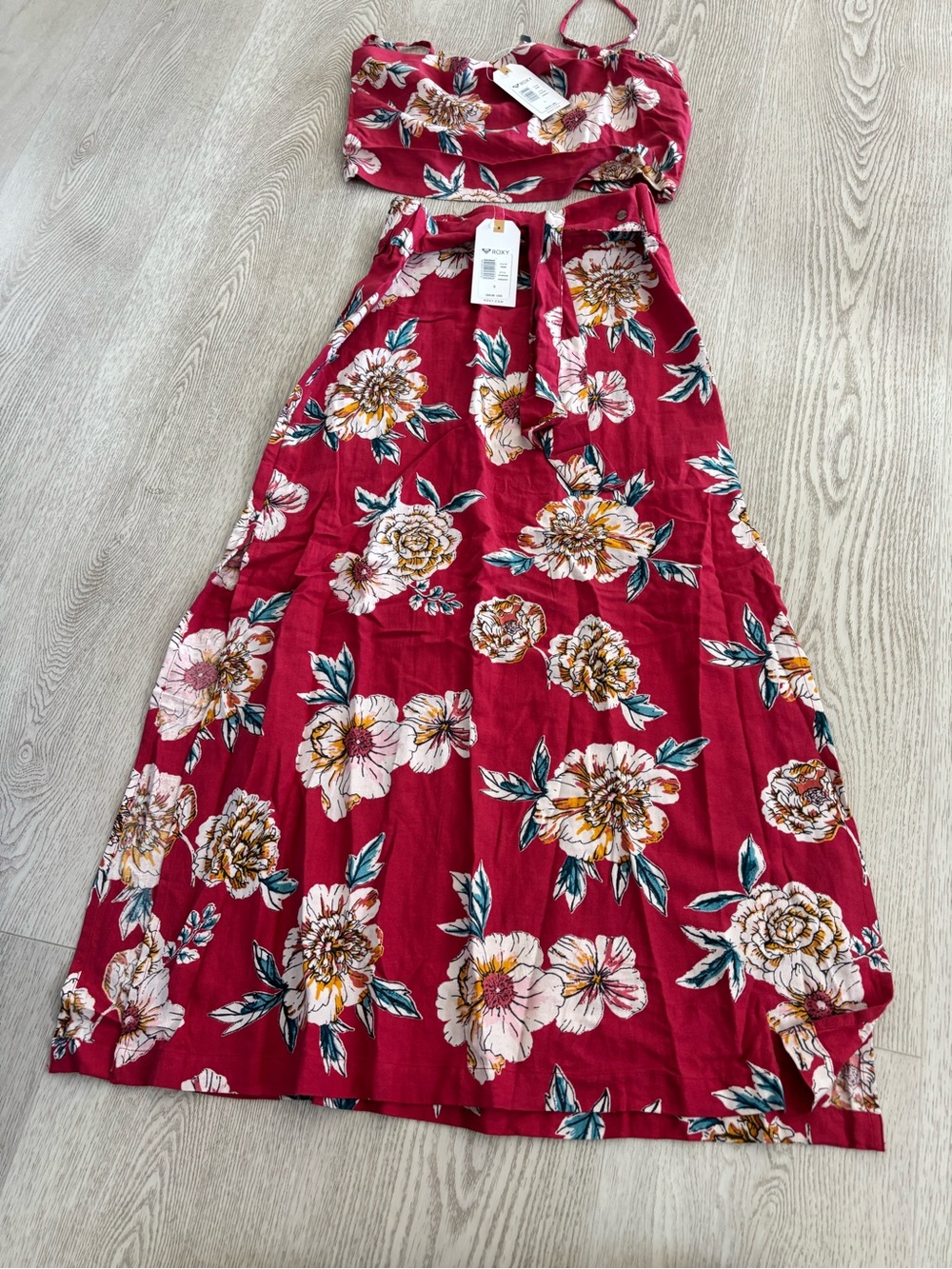 Floral Maxi Skirt - Women's Lightweight Summer Skirt